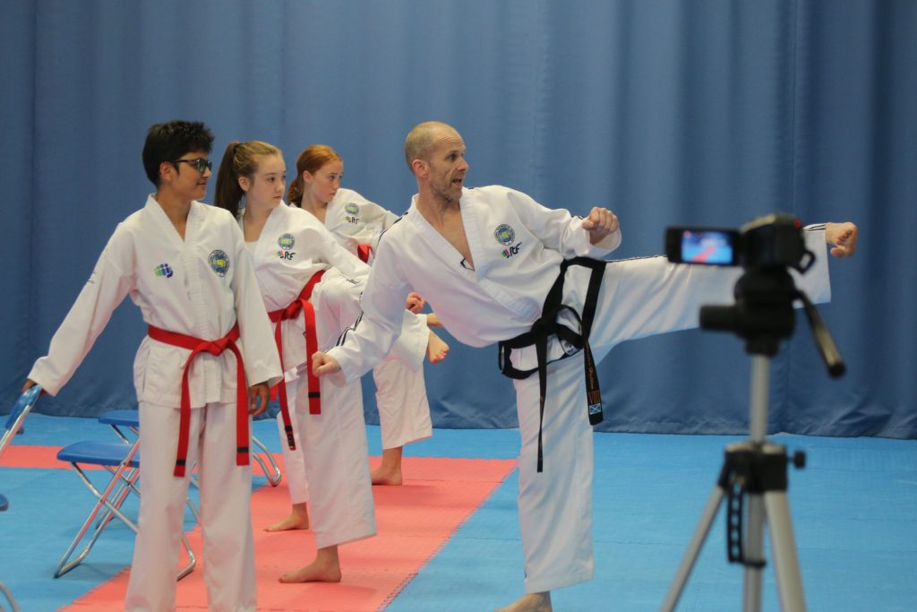 taekwondo training