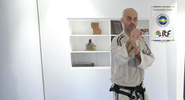 Master Mariusz Steckiewicz demonstrating technical guarding block principles in ITF Taekwon-Do