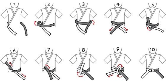 How to tie a taekwondo belt