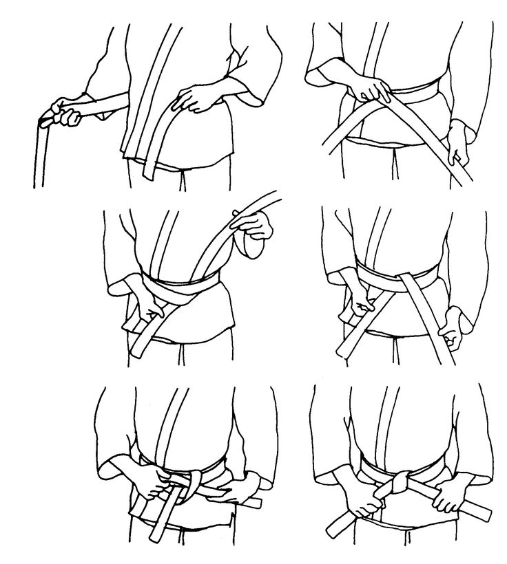 How to tie a taekwondo belt