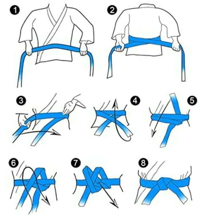How to tie a taekwondo belt