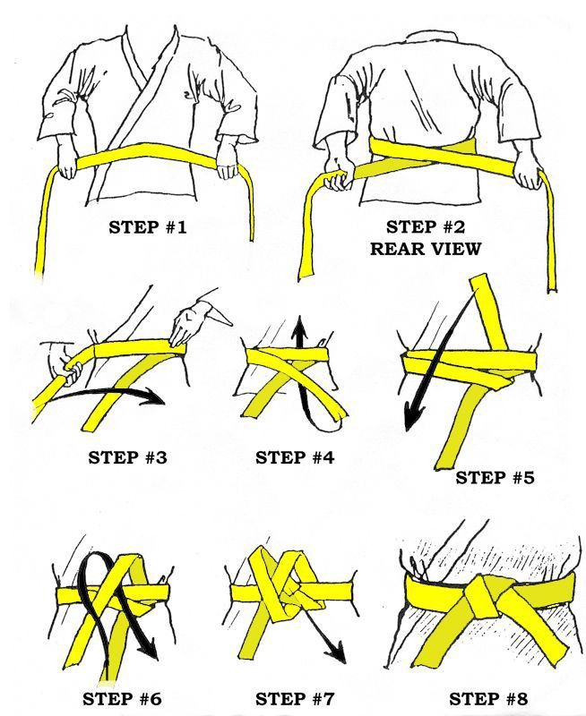 How to tie a taekwondo belt