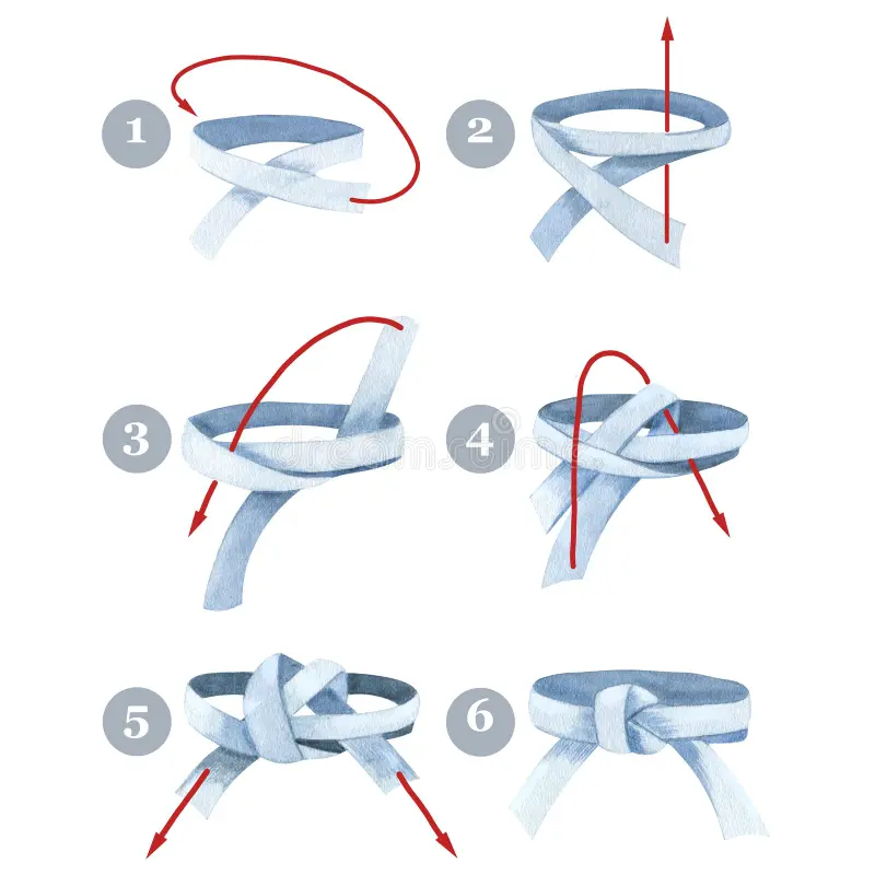 How to tie a taekwondo belt