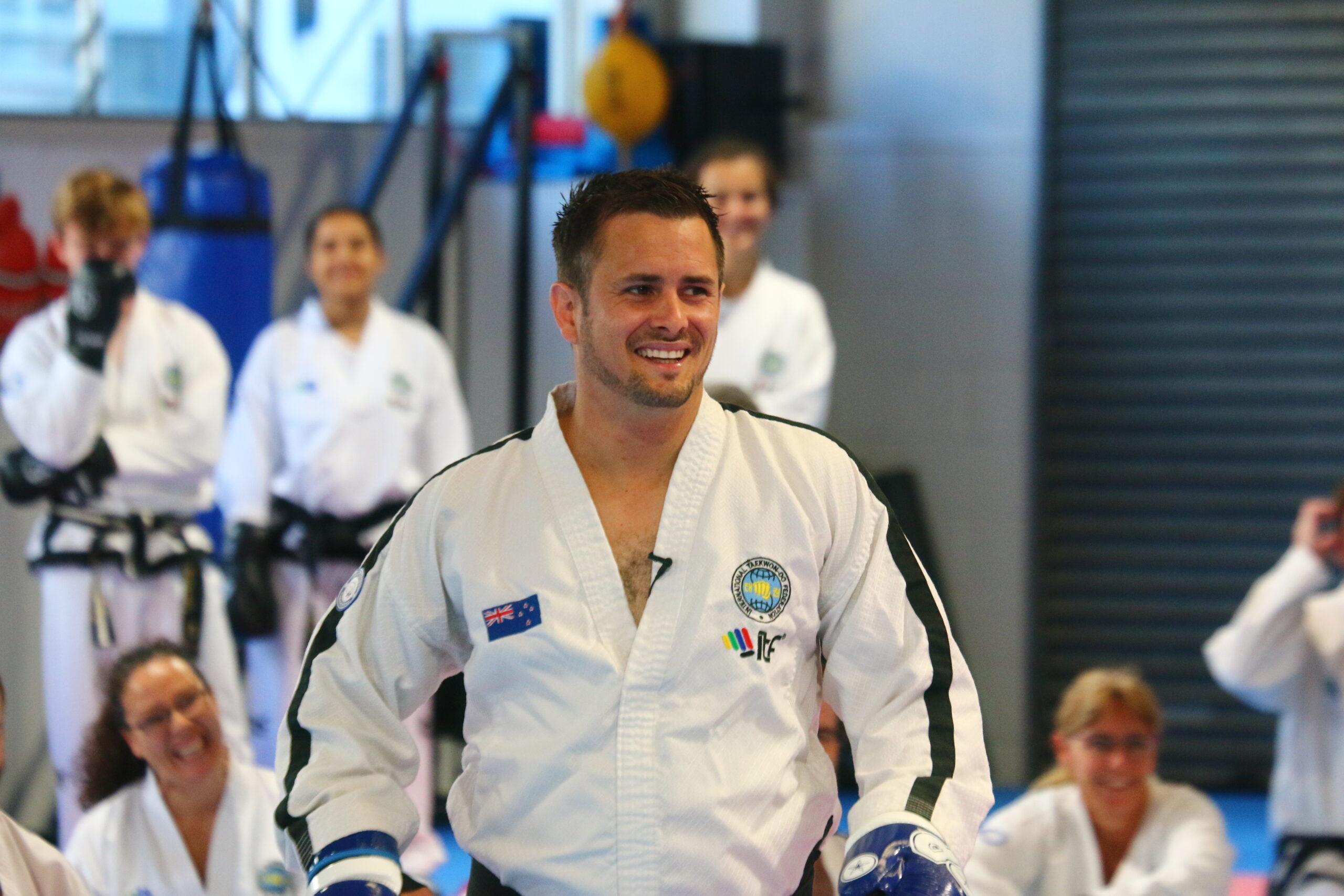 Master Mark Trotter teaching in the TKDCoaching Quick Tips for Sparring series