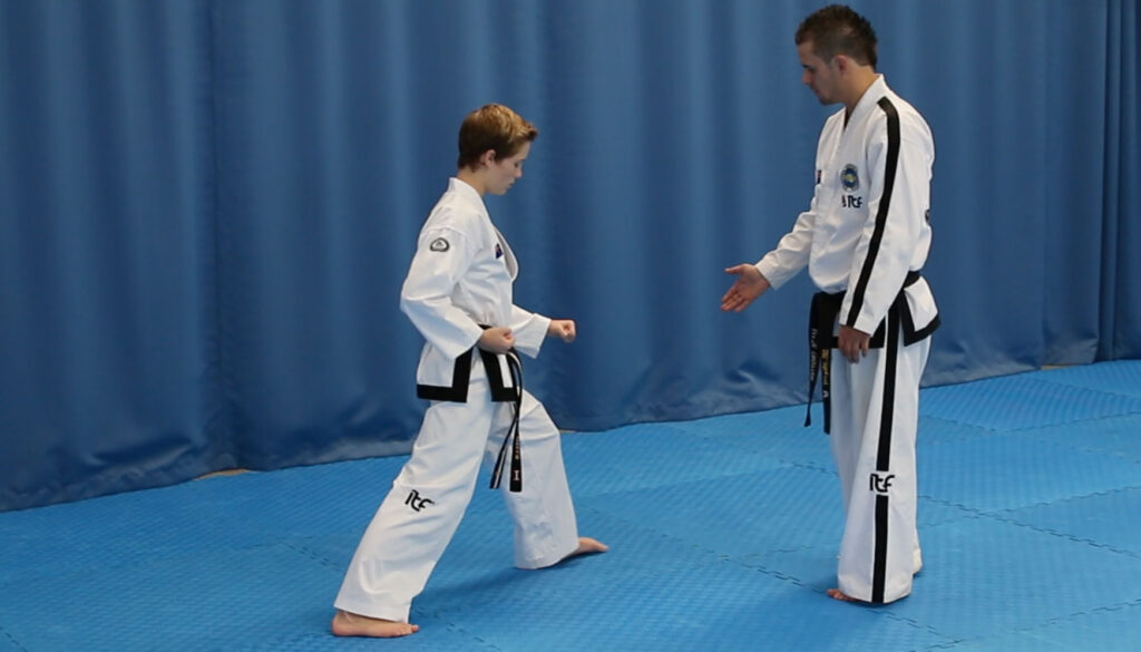 The first movement of Chon-Ji tul is called a forearm low block