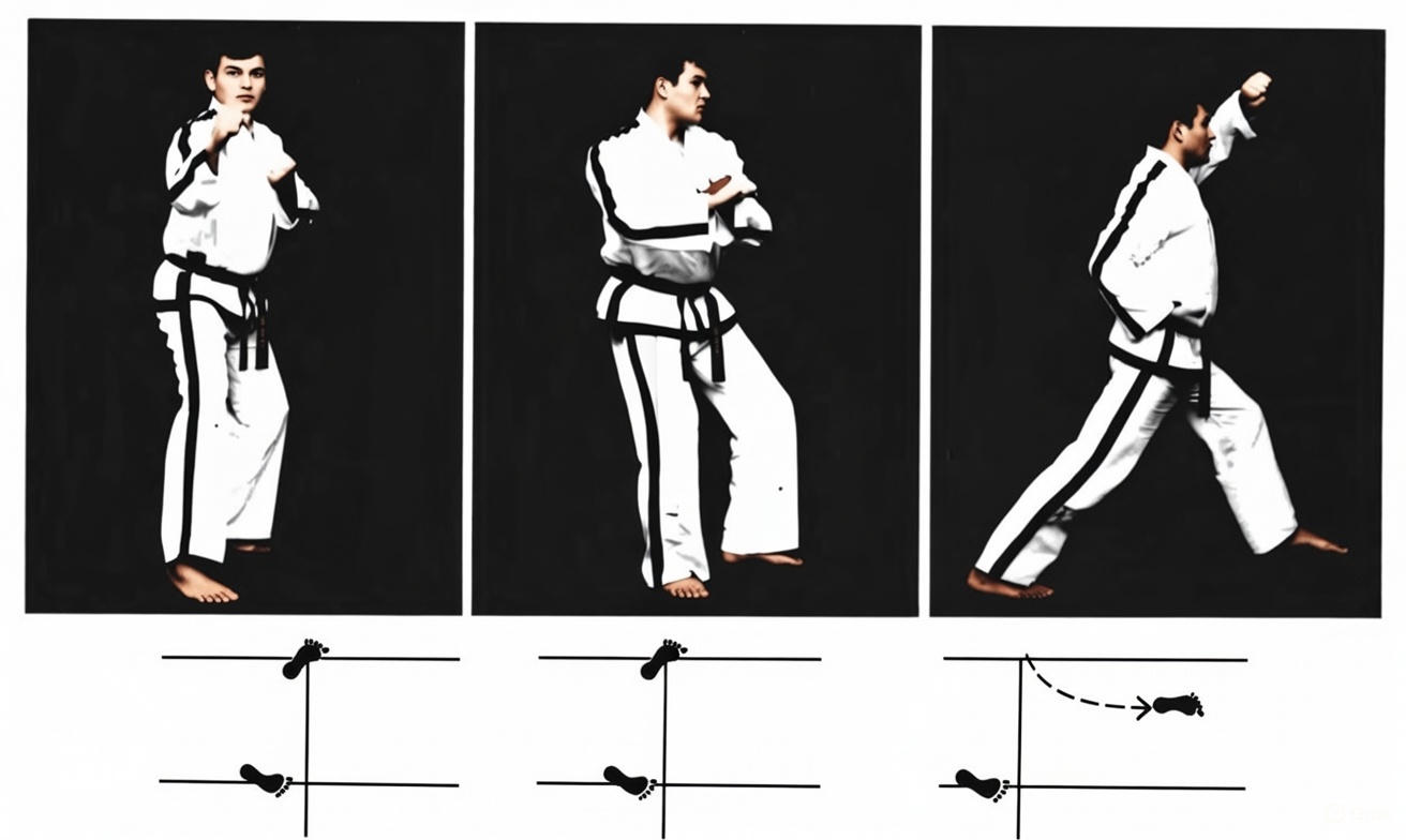 Stepping after side kick in Se-Jong tul