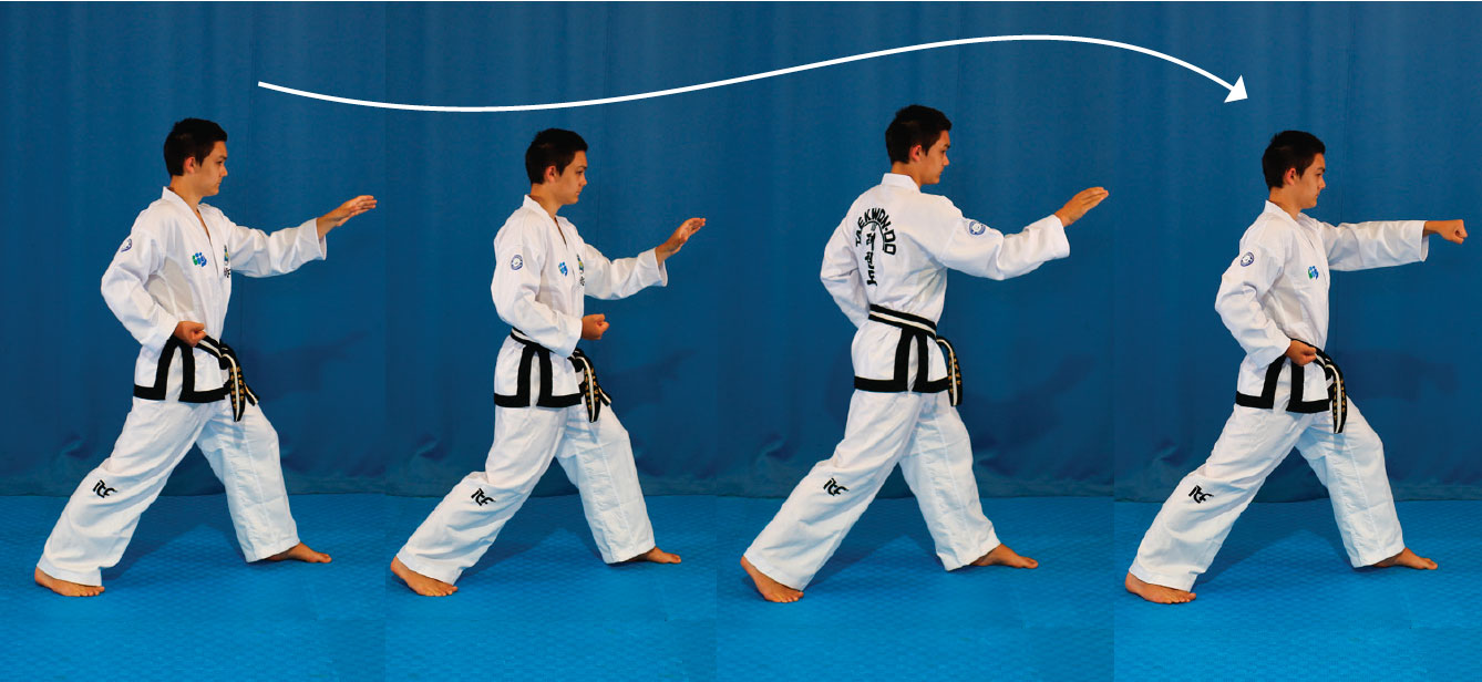 Connecting motion from Yul-Gok tul demonstrated