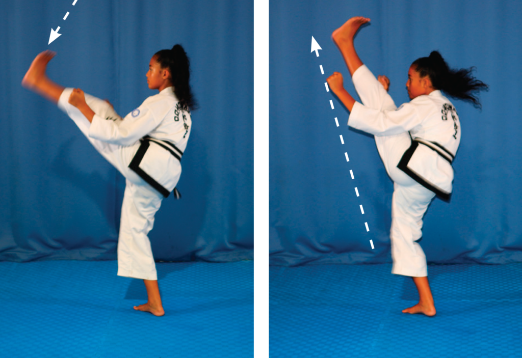 The ITF Taekwon-Do Pick-shape kick