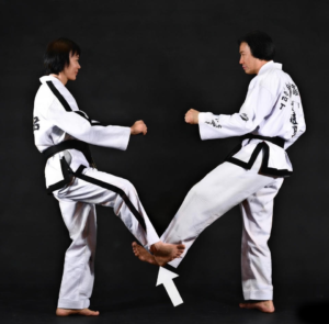 Sweeping kick from Sam-il Tul