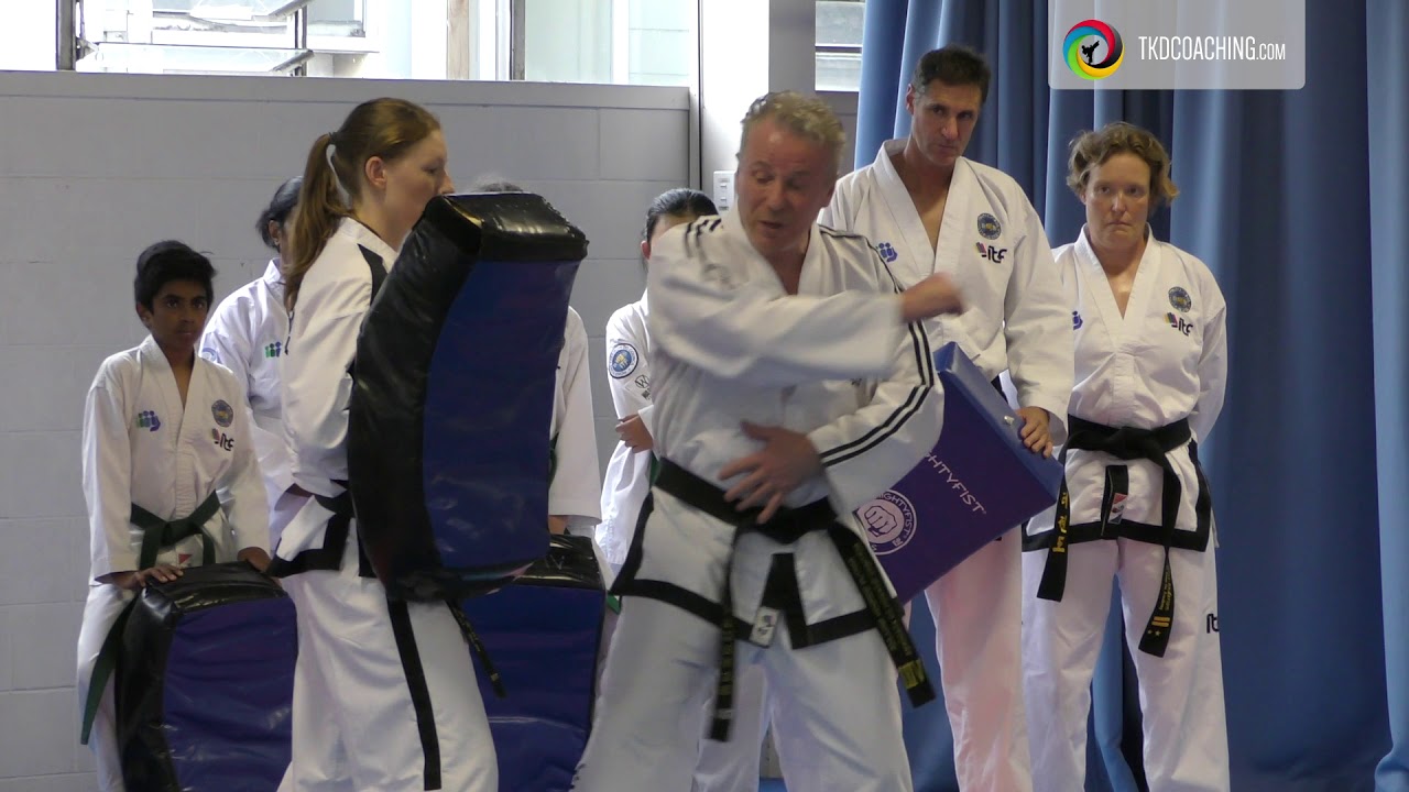 Master Wallace demonstrating power generation at his seminar