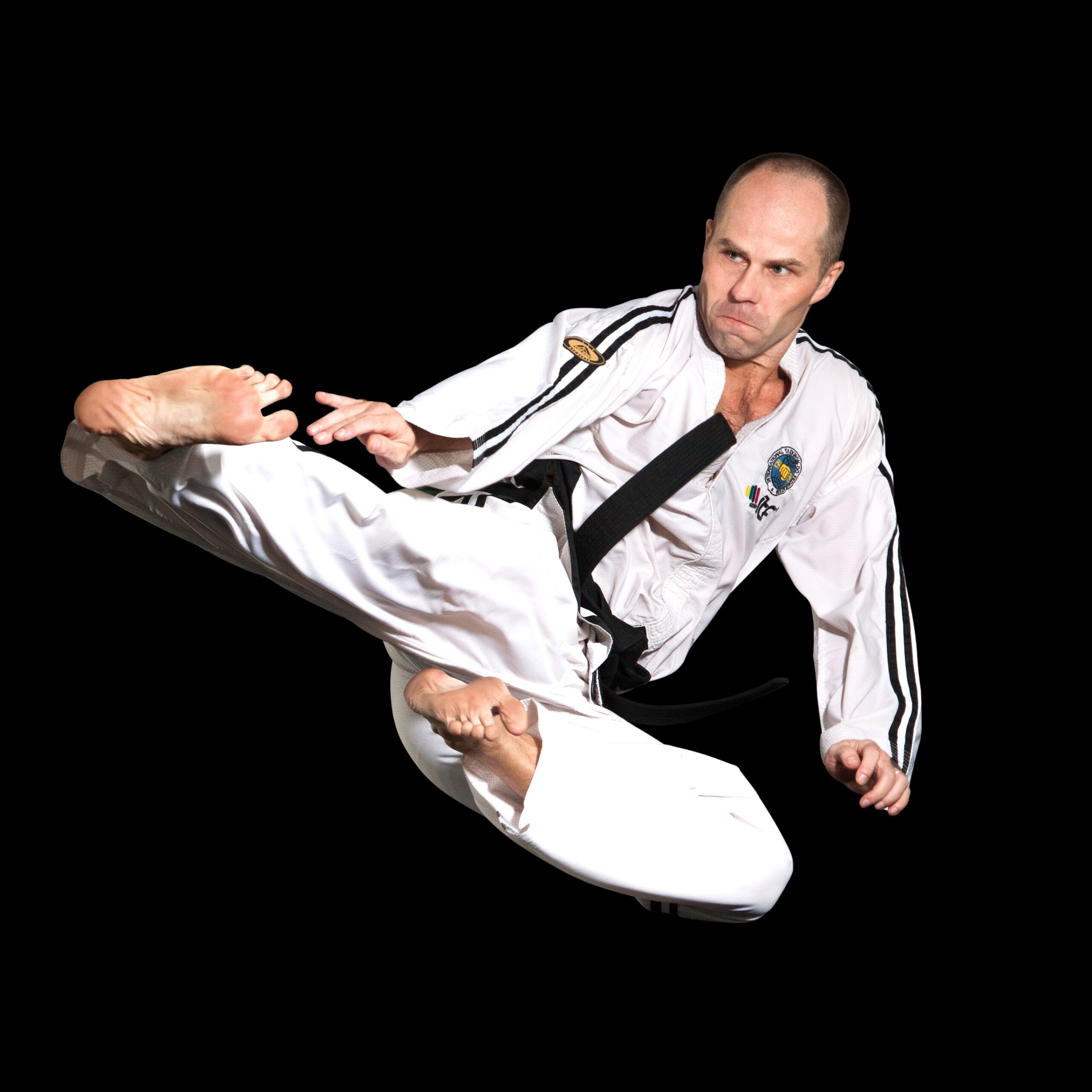 Master Mariusz Steckiewicz Flying Side Kick