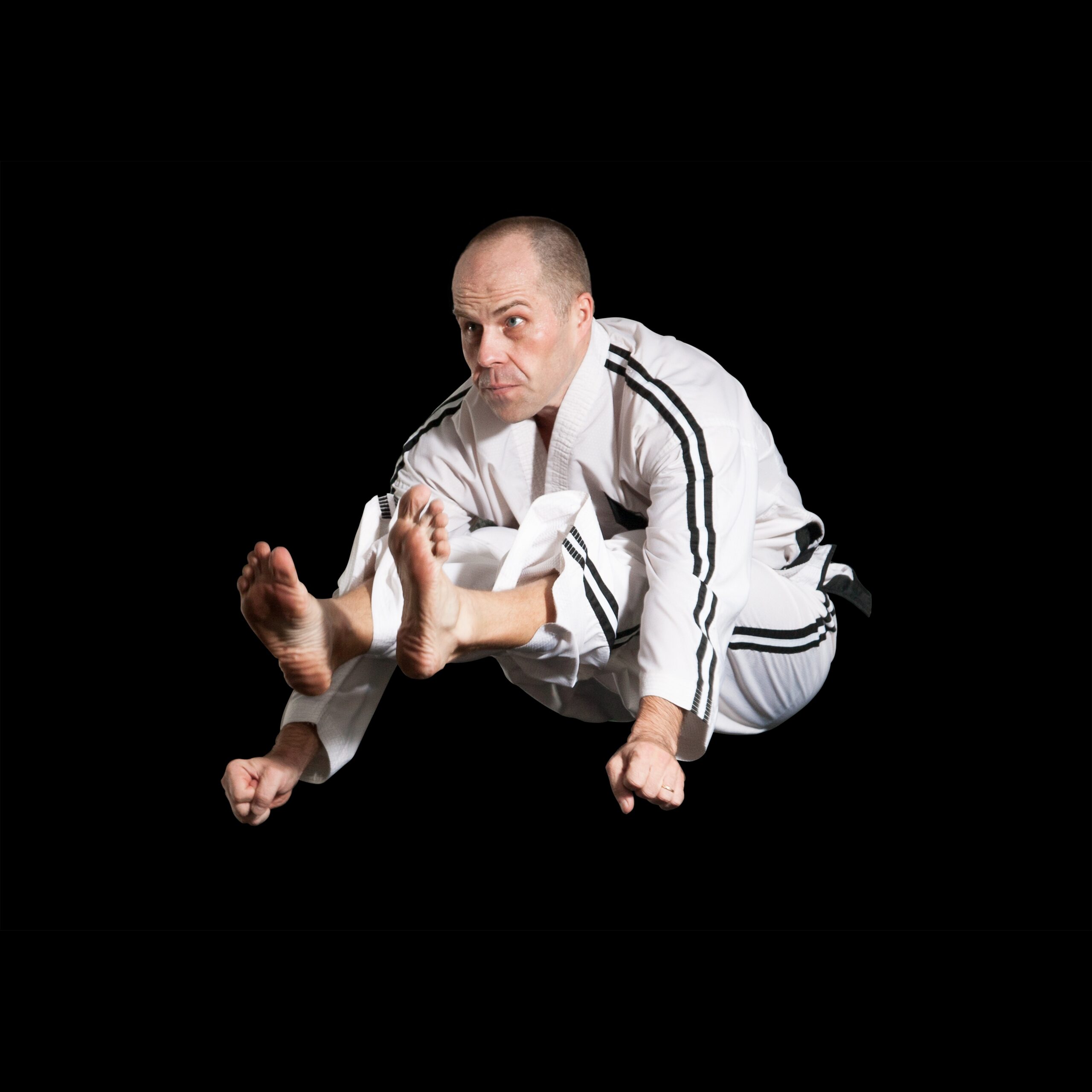 Master Mariusz Steckiewicz Flying Twin-foot Front Kick