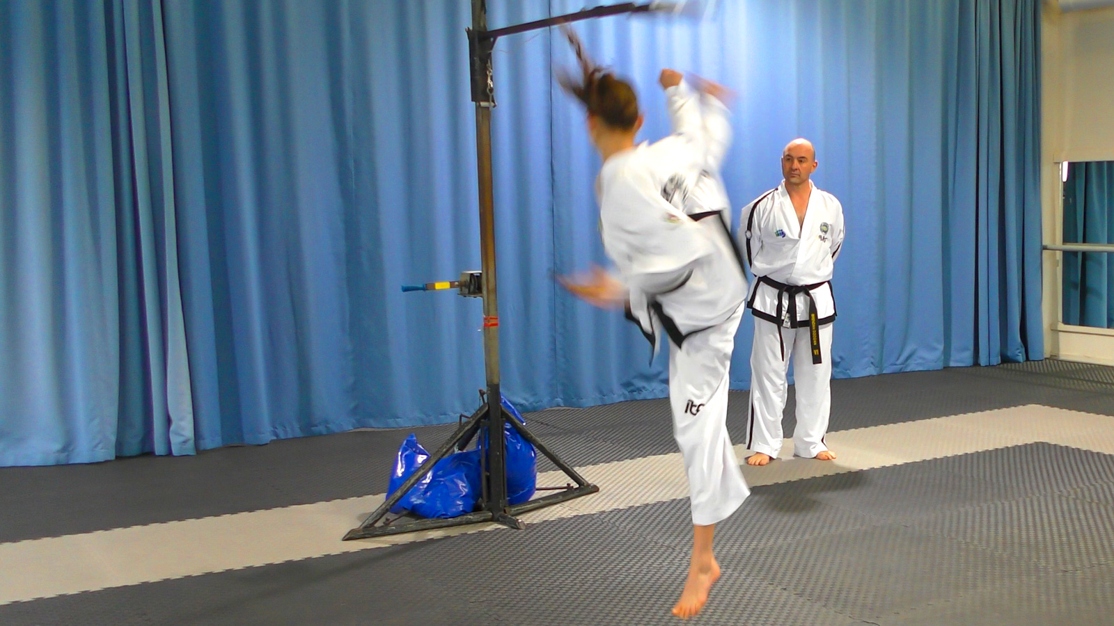 Teaching Flying Reverse Turning Kick with Mr Brendan Doogan